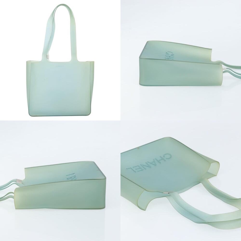 Chanel Tote Bag Rubber Green CC - Picture 3 of 6